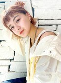 小顔×外ハネ×ミニボブ×オレンジブラウン[西宮北口/門戸厄神]