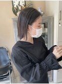 [ホリスティック施術]外ハネボブ×切りっぱなし#くすみベージュ