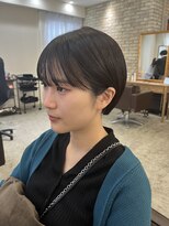 シェノン 西梅田(CHAINON) グレーベージュ/レイヤーロング/黒髪/前髪パーマ