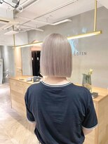 ローレン(LOREN)&nbsp;ミルクティーベージュぷつっとボブケアブリーチ 梅田
