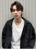 カルマパーマ　センターパート　ニュアンスパーマ　韓国ヘア