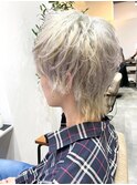 透け感ダブルカラー