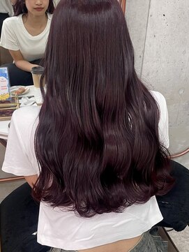 ノイ(noii) チェリーレッド/艶カラー/ブリーチなし/韓国ヘア/ボルドーカラー