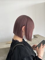 ノートエートル 西金沢(Nought etre)&nbsp;ピンクベージュカラー10代20代30代ブリーチカラーボブ