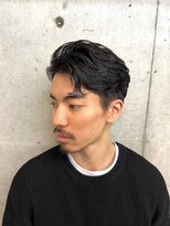 オーサム 下北沢(THE AWESUM)&nbsp;大人の刈り上げニュアンスパーマオールバックスタイル[下北沢]