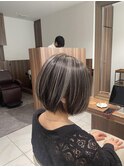 白髪ぼかしハイライトで若々しく！