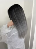 バレイヤージュ　ケアブリーチ　ベージュ　グレージュ　ブラウン