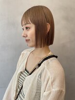 ☆切りっぱなしヘア/暖色カラー/ワイドバング/原宿神宮前