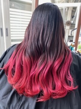 バンビ ミムデオム(BAMBI MIMU de HOMME) ピンクバレイヤージュカラー