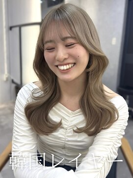 エース 梅田(ace) レイヤーカット/韓国レイヤー/顔周りカット/顔周りレイヤー