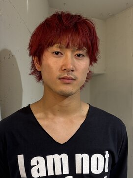 カシェル トウキョウ(Cashel Tokyo) メンズ メンズカット ブリーチ レッドカラー