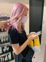 ペレ 原宿(PELE)&nbsp;ダブルカラー/ケアブリーチ/羽エクステ/原宿