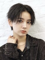 エイド 本店(aid)&nbsp;中性毛流れセンターパートニュアンスパーマフェザーショート