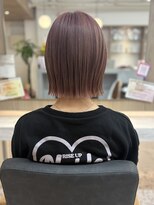 アンリー 四条烏丸店(Anree) 春っぽヘア◎ピンクベージュ×ぱつボブ