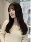 ♪ コーラルベージュ/顔周りカット/レイヤーカット/韓国/銀座53