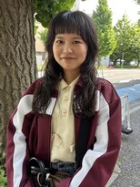 オアズヘアービィグラッド(ORe'S HAIR BE GLaD)&nbsp;ロングのゆるふわオン眉スタイル