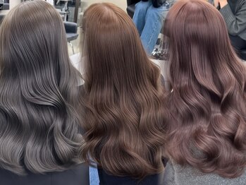 ペレ 栄 アネックス(PELE栄ANNEX)の写真/顔周りレイヤーカット×透明感抜群ブリーチなしダブルカラー人気[栄/ブリーチなしダブルカラー/学割U24]