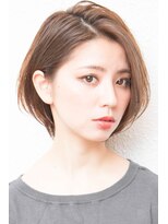 モニカ 西宮北口(Monica)&nbsp;グレージュナチュラルボブ大人可愛い丸みショートボブ