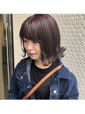 ［Kotaro］バーガンディ×外ハネボブ×艶カラー