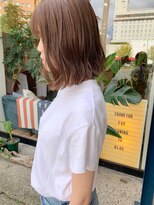 ブルー(BLUE)&nbsp;#BLUEボブ  外ハネ巻ボブ