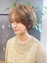 ジアン テラス(GIEN TERRASSE)&nbsp;#ショートヘア #くびれショート #ミルクティーベージュ