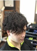 【スパイラルパーマ×フェードマッシュ】