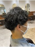 ツーブロショート×ツイストパーマ