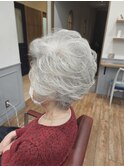 お洒落ミセスグレーヘア☆