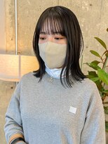 ノエ(noe) 切りっぱなしロブ地毛風カラー