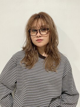 エアー 青山(AIR) ミディアムレイヤー/ハイトーン/ベージュカラー/10代.20代.30代