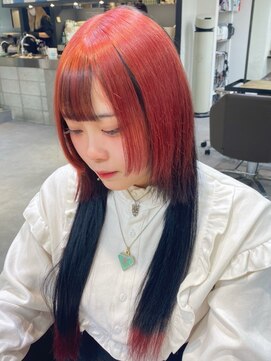 ベレーザシェルト(Beleza scelto) 3250ビビッドカラーカシスレッドバイカラーグラデーション