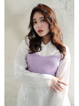 ヘアーメイクパウダー 天王寺寺田町店(Hair make powder) 小顔くびれミディアム20代30代40代韓国ヘアワンホン