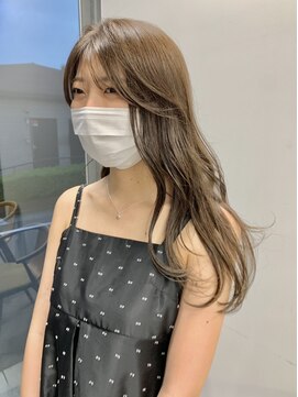ヘアー アイス 御器所本店(HAIR ICI) ロングヘア韓国ヘアレイヤーカット小顔カット2wayバング