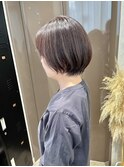 丸みショートボブ/重めショート/20代30代40代/横浜