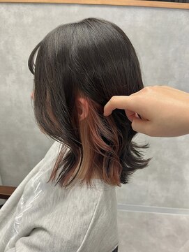 クラン 岡本(Chlan) メンテも楽々♪ダメージ控えめインナーカラー