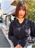 ACE横浜 大人ダークブラウン×内巻きボブ