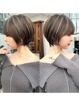 アンド ストーリーズ(&STORIES) ショートボブ髪型20代30代前髪あり前髪なし面長丸顔【荒牧】AY