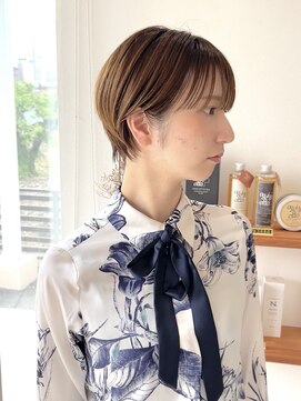 アエル(aeru) ショート/ショートボブ/ベージュ/髪質改善