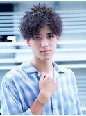 王道束間2wayショートマッシュ（前髪上げver.)