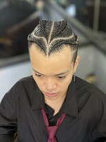 髪遊戯倶楽部&nbsp;地毛コーンロウ