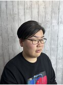 メンズツーブロック　サイドパート