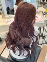 エレン 新百合ヶ丘店(ELEN)&nbsp;ブリーチ無しダブルカラーでピンクブラウン