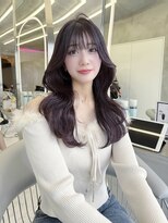 ロンド ストラーダ 心斎橋(Lond strada)&nbsp;フェミニンロング×ピンクベージュ×美髪［髪質改善/縮毛矯正］