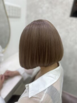 ラビス(Lovis) くびれヘア/アプリコットオレンジ/ハイライトカラー/夏/縮毛矯正