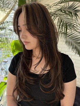 ココテラス(coco terrace) 海外風レイヤーカット/ハイライトカラー/髪質改善