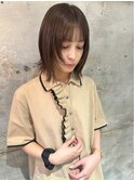 ぷつッとボブ/ショートボブ/似合わせカット/ナチュラルブラウン