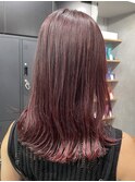 赤髪/艶髪/髪質改善/レッドカラー/レイヤーカット/オージュア