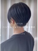 縮毛矯正で作るハンサムショート