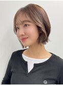 【前髪あり】やわらかくびれボブ