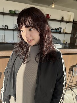 【杏】ロングパーマ